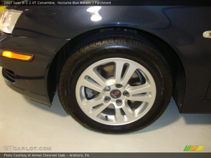 Nocturne Blue Metallic / Parchment 2007 Saab 9-3 2.0T Convertible