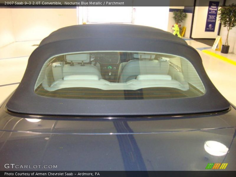 Nocturne Blue Metallic / Parchment 2007 Saab 9-3 2.0T Convertible