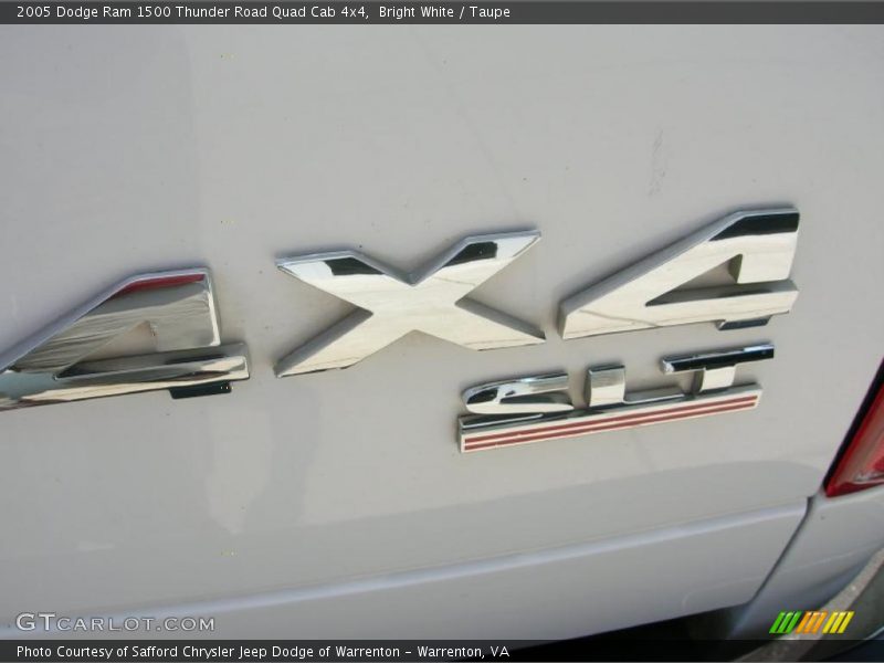 Bright White / Taupe 2005 Dodge Ram 1500 Thunder Road Quad Cab 4x4