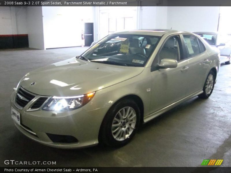 Parchment Silver Metallic / Parchment 2008 Saab 9-3 2.0T Sport Sedan