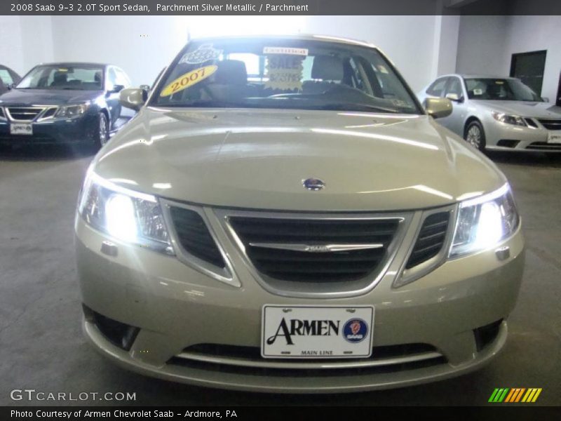 Parchment Silver Metallic / Parchment 2008 Saab 9-3 2.0T Sport Sedan