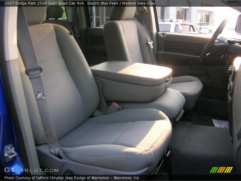 Electric Blue Pearl / Medium Slate Gray 2007 Dodge Ram 1500 Sport Quad Cab 4x4
