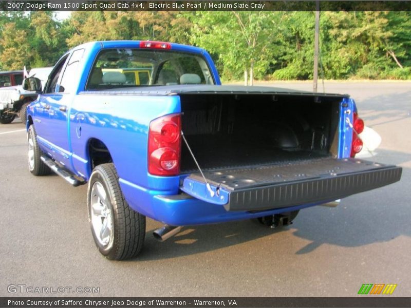 Electric Blue Pearl / Medium Slate Gray 2007 Dodge Ram 1500 Sport Quad Cab 4x4
