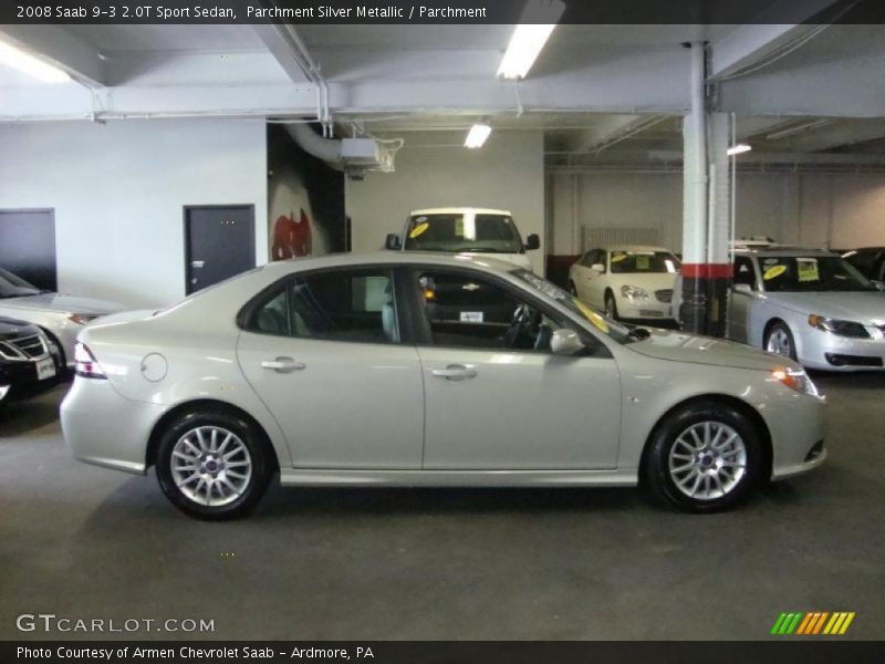 Parchment Silver Metallic / Parchment 2008 Saab 9-3 2.0T Sport Sedan