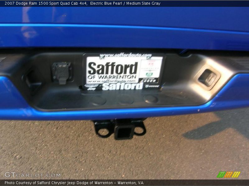 Electric Blue Pearl / Medium Slate Gray 2007 Dodge Ram 1500 Sport Quad Cab 4x4