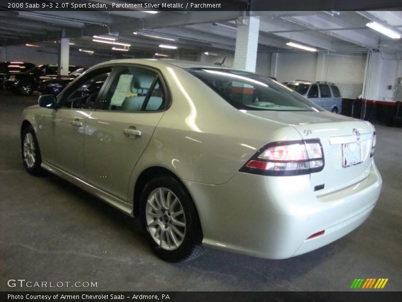 Parchment Silver Metallic / Parchment 2008 Saab 9-3 2.0T Sport Sedan
