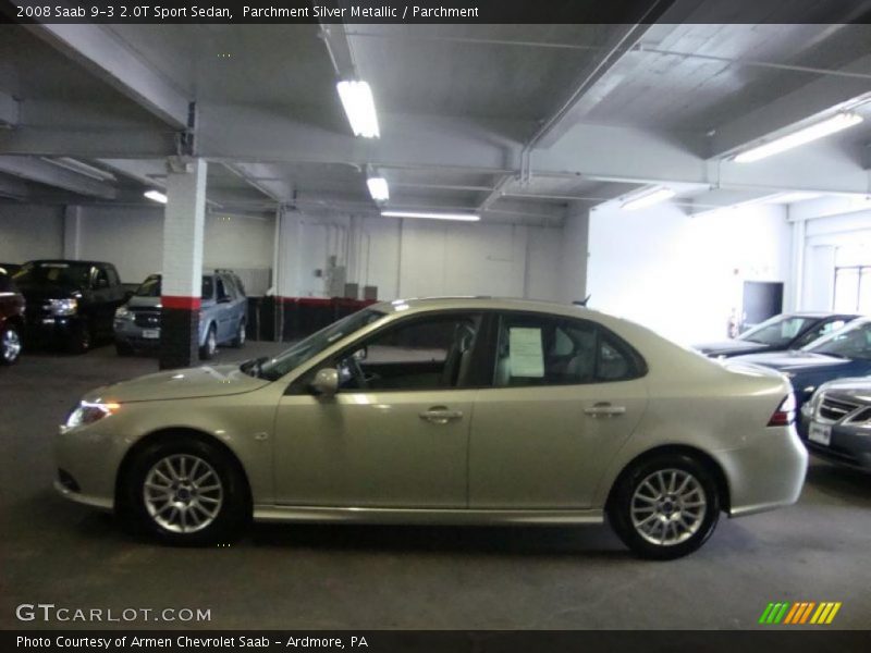 Parchment Silver Metallic / Parchment 2008 Saab 9-3 2.0T Sport Sedan