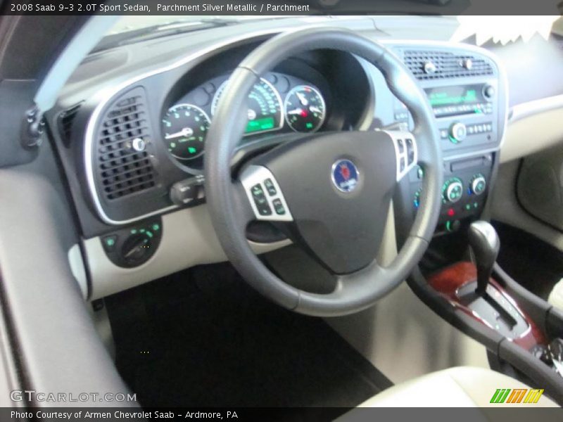 Parchment Silver Metallic / Parchment 2008 Saab 9-3 2.0T Sport Sedan