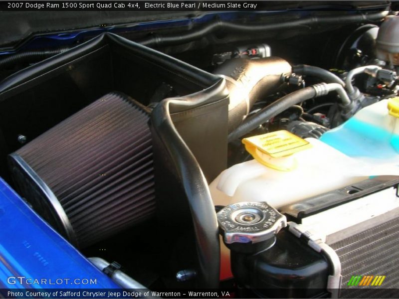 Electric Blue Pearl / Medium Slate Gray 2007 Dodge Ram 1500 Sport Quad Cab 4x4