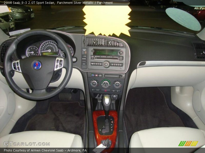 Parchment Silver Metallic / Parchment 2008 Saab 9-3 2.0T Sport Sedan