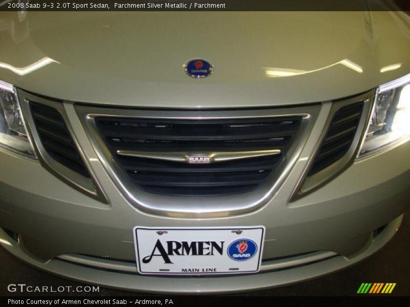 Parchment Silver Metallic / Parchment 2008 Saab 9-3 2.0T Sport Sedan