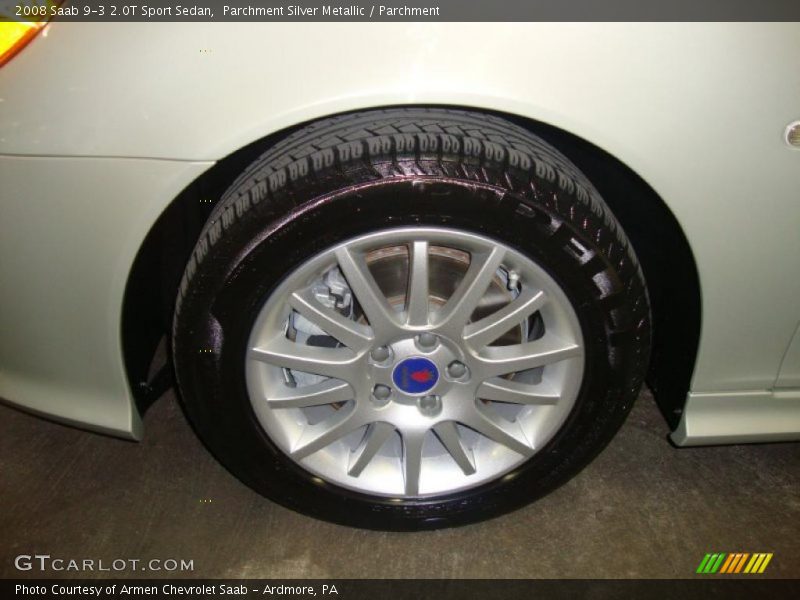 Parchment Silver Metallic / Parchment 2008 Saab 9-3 2.0T Sport Sedan