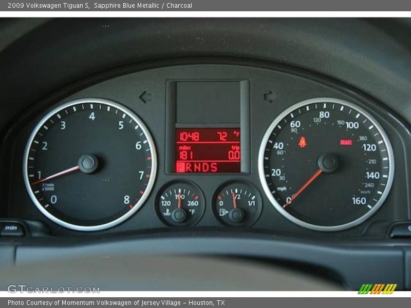Sapphire Blue Metallic / Charcoal 2009 Volkswagen Tiguan S