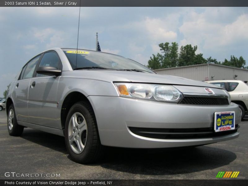 Silver / Gray 2003 Saturn ION 1 Sedan