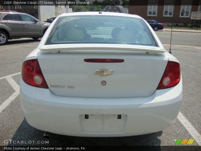 Summit White / Neutral 2006 Chevrolet Cobalt LTZ Sedan