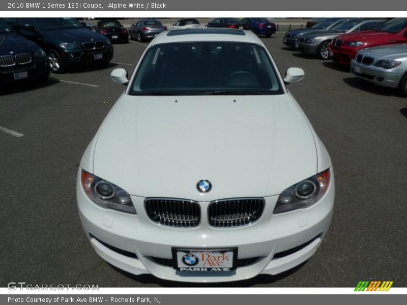 Alpine White / Black 2010 BMW 1 Series 135i Coupe