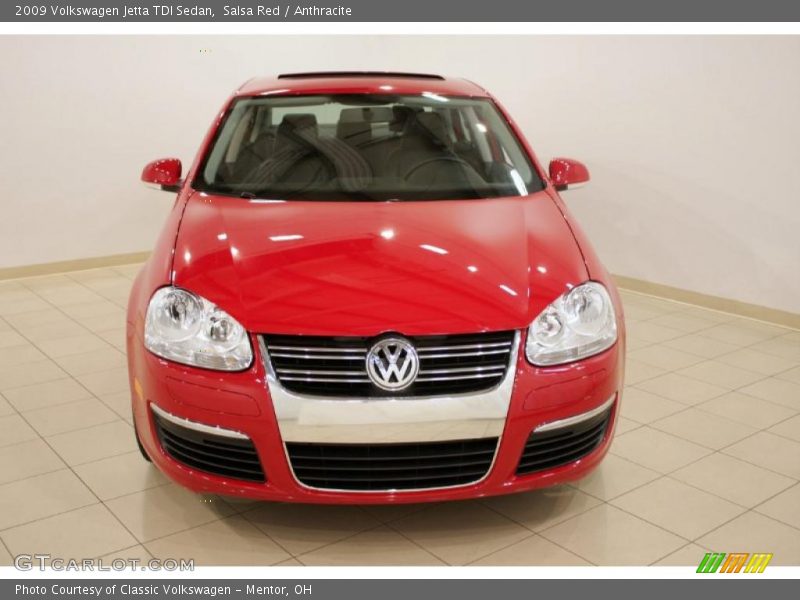 Salsa Red / Anthracite 2009 Volkswagen Jetta TDI Sedan