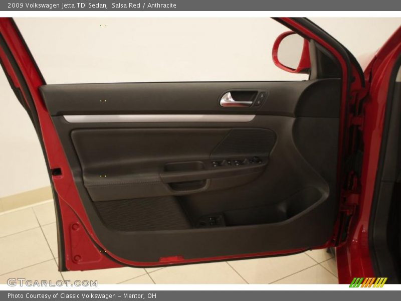 Salsa Red / Anthracite 2009 Volkswagen Jetta TDI Sedan