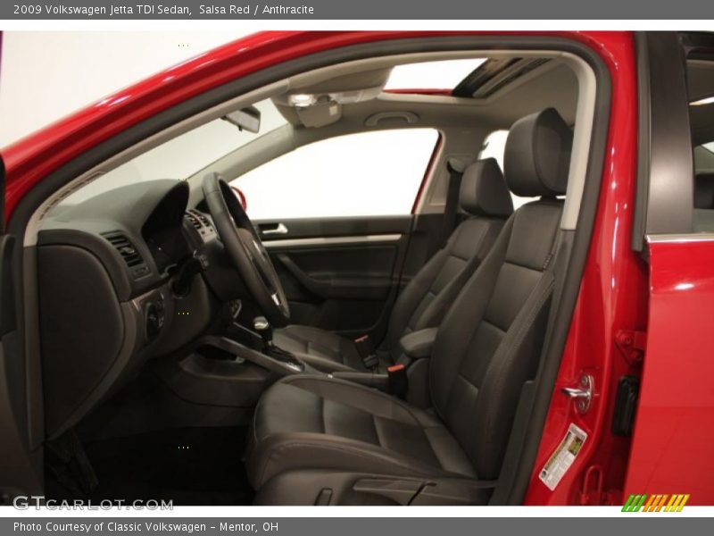 Salsa Red / Anthracite 2009 Volkswagen Jetta TDI Sedan