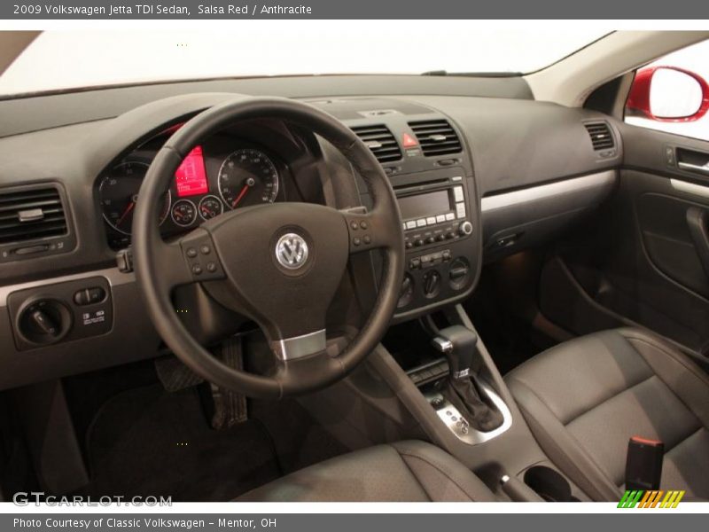 Salsa Red / Anthracite 2009 Volkswagen Jetta TDI Sedan