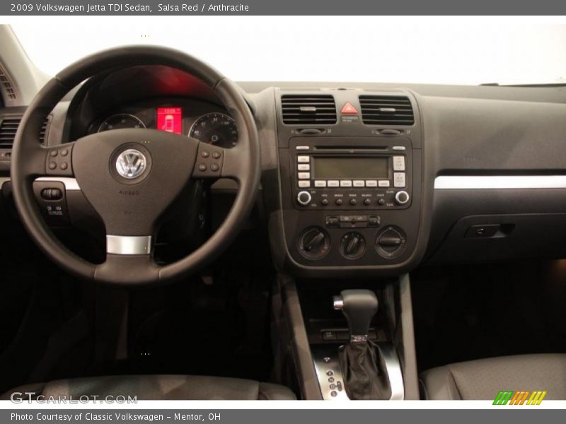Salsa Red / Anthracite 2009 Volkswagen Jetta TDI Sedan