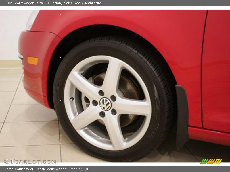 Salsa Red / Anthracite 2009 Volkswagen Jetta TDI Sedan