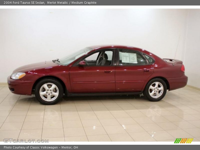 Merlot Metallic / Medium Graphite 2004 Ford Taurus SE Sedan