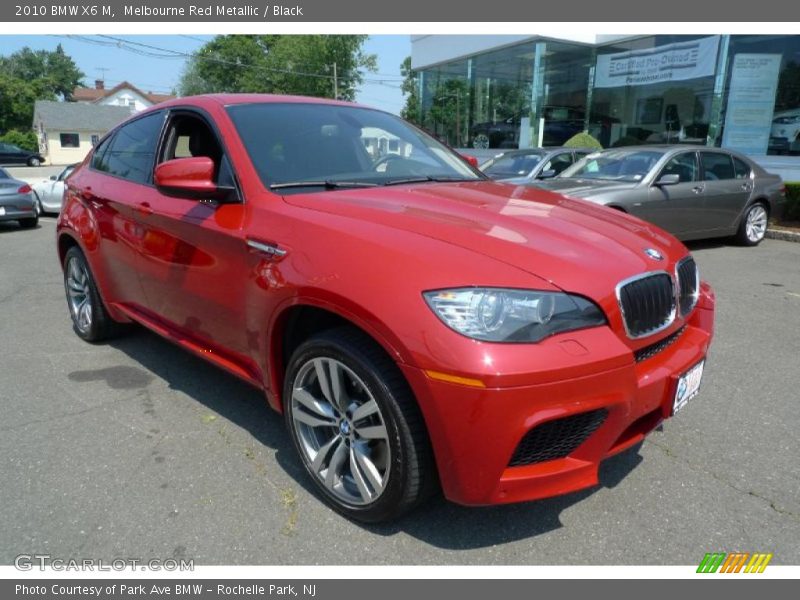 Melbourne Red Metallic / Black 2010 BMW X6 M