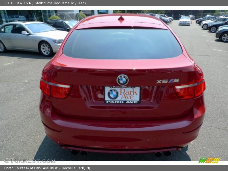 Melbourne Red Metallic / Black 2010 BMW X6 M