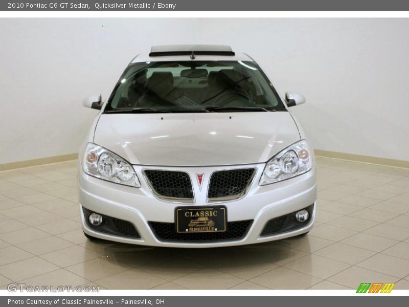 Quicksilver Metallic / Ebony 2010 Pontiac G6 GT Sedan
