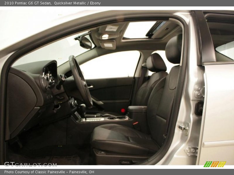 Quicksilver Metallic / Ebony 2010 Pontiac G6 GT Sedan