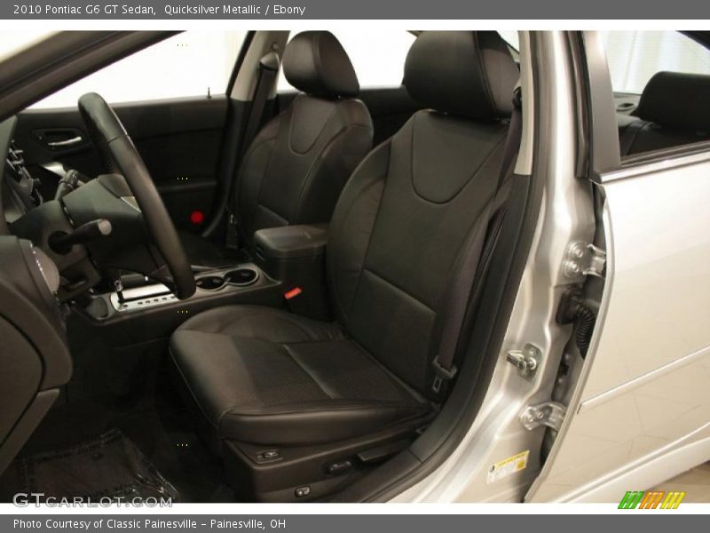 Quicksilver Metallic / Ebony 2010 Pontiac G6 GT Sedan
