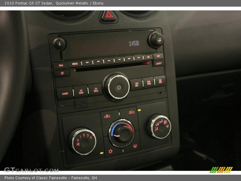 Quicksilver Metallic / Ebony 2010 Pontiac G6 GT Sedan