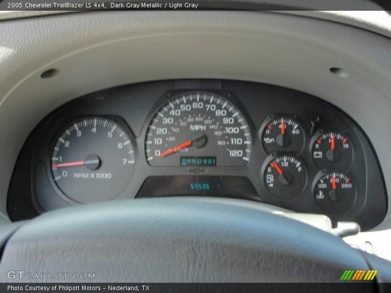 Dark Gray Metallic / Light Gray 2005 Chevrolet TrailBlazer LS 4x4