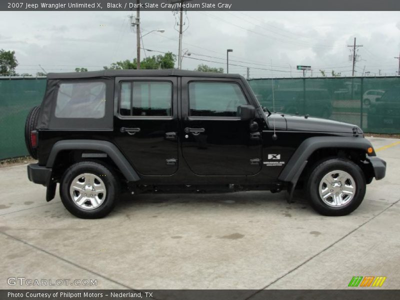 Black / Dark Slate Gray/Medium Slate Gray 2007 Jeep Wrangler Unlimited X