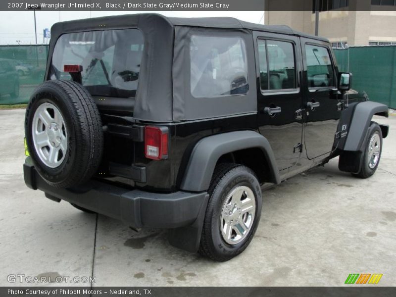 Black / Dark Slate Gray/Medium Slate Gray 2007 Jeep Wrangler Unlimited X