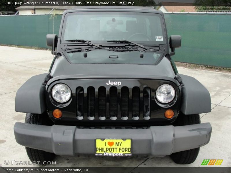 Black / Dark Slate Gray/Medium Slate Gray 2007 Jeep Wrangler Unlimited X