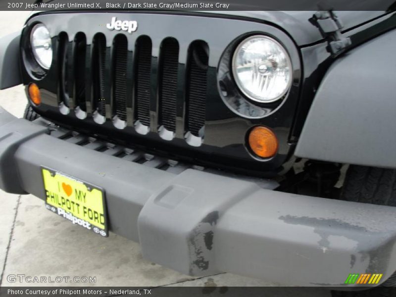 Black / Dark Slate Gray/Medium Slate Gray 2007 Jeep Wrangler Unlimited X