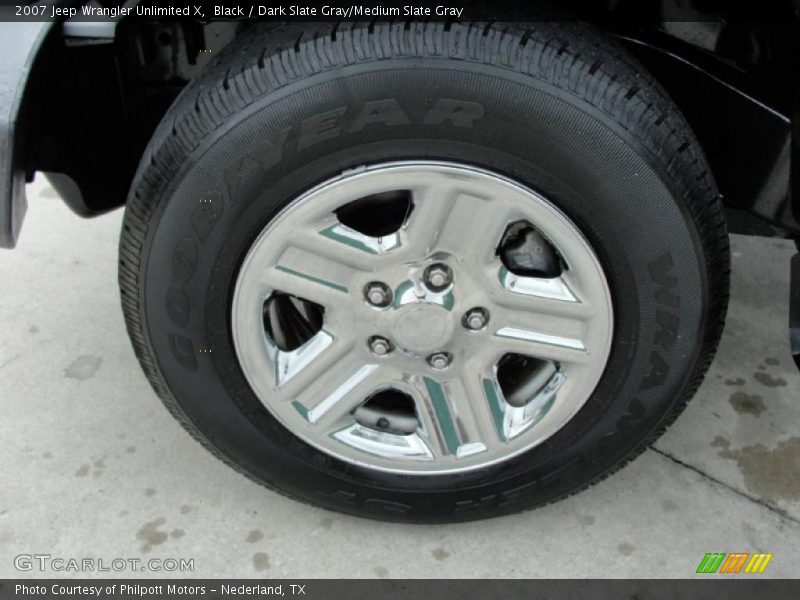 Black / Dark Slate Gray/Medium Slate Gray 2007 Jeep Wrangler Unlimited X
