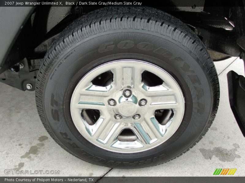Black / Dark Slate Gray/Medium Slate Gray 2007 Jeep Wrangler Unlimited X