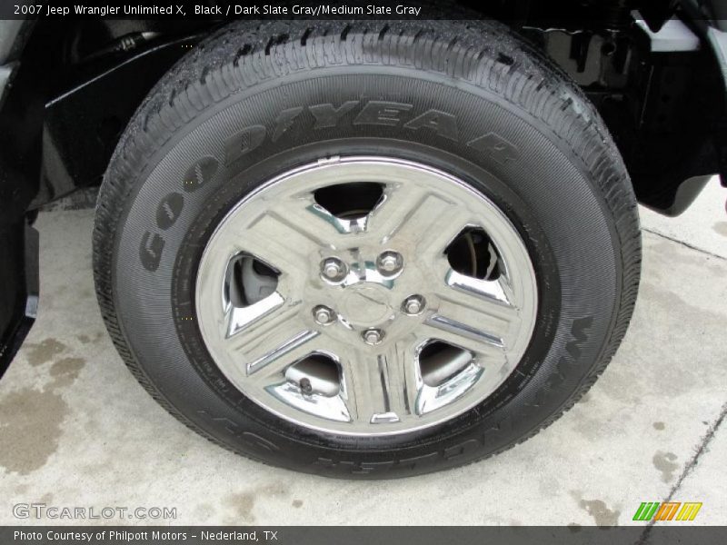 Black / Dark Slate Gray/Medium Slate Gray 2007 Jeep Wrangler Unlimited X