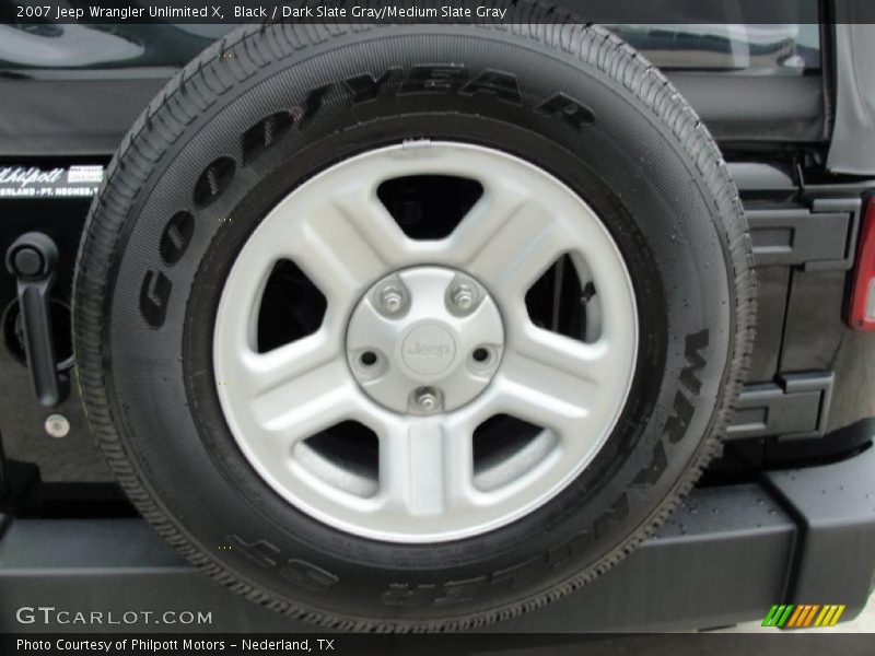 Black / Dark Slate Gray/Medium Slate Gray 2007 Jeep Wrangler Unlimited X