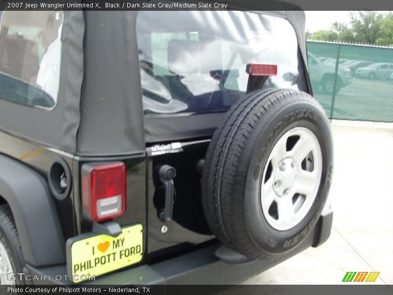 Black / Dark Slate Gray/Medium Slate Gray 2007 Jeep Wrangler Unlimited X