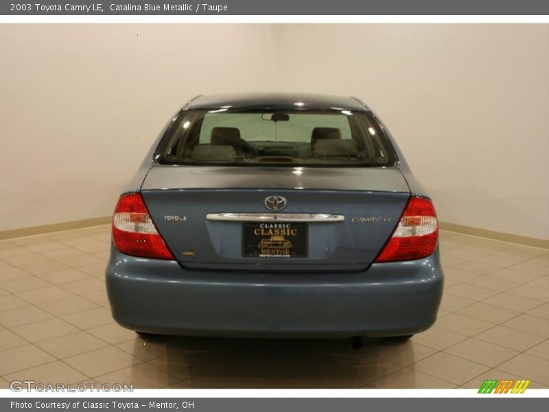 Catalina Blue Metallic / Taupe 2003 Toyota Camry LE