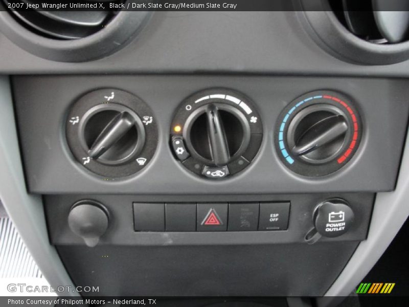 Black / Dark Slate Gray/Medium Slate Gray 2007 Jeep Wrangler Unlimited X
