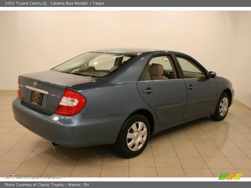 Catalina Blue Metallic / Taupe 2003 Toyota Camry LE