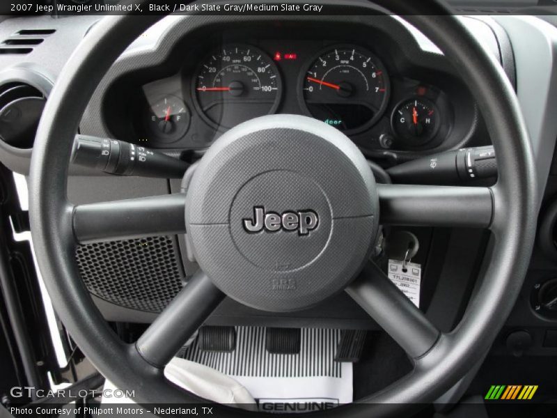 Black / Dark Slate Gray/Medium Slate Gray 2007 Jeep Wrangler Unlimited X