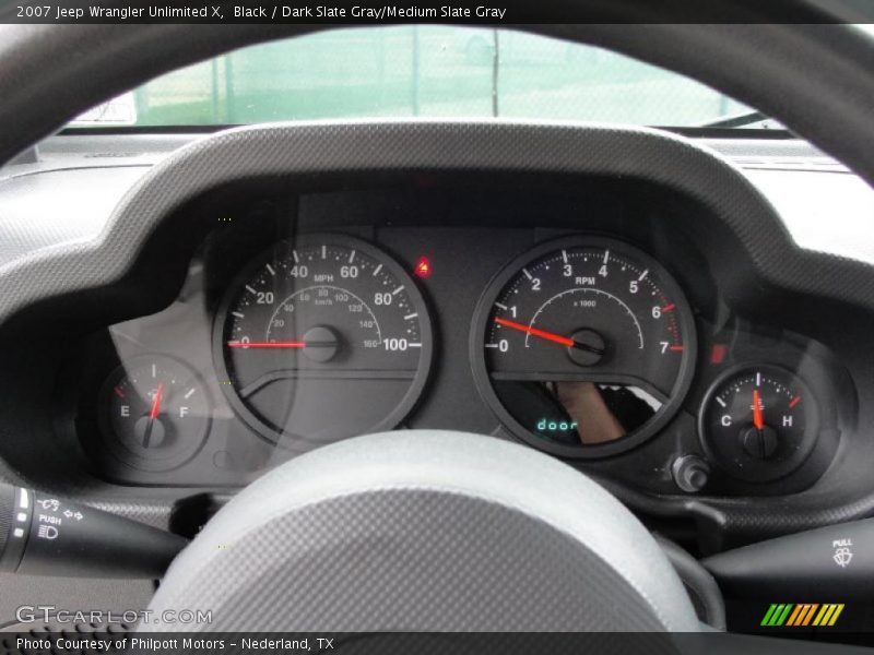Black / Dark Slate Gray/Medium Slate Gray 2007 Jeep Wrangler Unlimited X