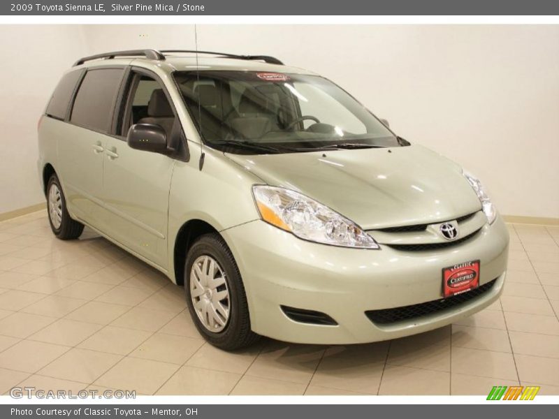 Silver Pine Mica / Stone 2009 Toyota Sienna LE