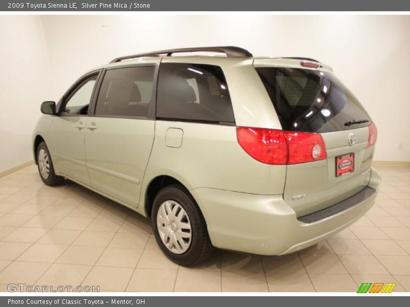 Silver Pine Mica / Stone 2009 Toyota Sienna LE